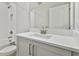 Bathroom with single vanity and white countertop at 1740 W Saint Louis St, Tampa, FL 33607