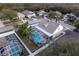 Aerial view showcasing home and neighborhood at 17436 Lawn Orchid Loop, Land O Lakes, FL 34638