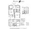 Floor plan of the Captiva IV, a 4 bedroom, 2.5 bath home at 17436 Lawn Orchid Loop, Land O Lakes, FL 34638