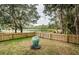 Backyard with pond view and decorative water feature at 19144 Meadow Pine Dr, Tampa, FL 33647