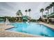 Large community pool with a waterslide at 19144 Meadow Pine Dr, Tampa, FL 33647