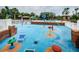 Community splash pad area with colorful features at 19144 Meadow Pine Dr, Tampa, FL 33647