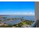 Stunning aerial view showcasing waterfront & city skyline at 301 1St S St # 3204, St Petersburg, FL 33701