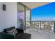 Modern balcony with city views and stylish seating at 301 1St S St # 3204, St Petersburg, FL 33701