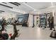 Modern gym with Peloton bikes and strength training equipment at 301 1St S St # 3204, St Petersburg, FL 33701