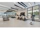 Fitness center with Peloton bikes and weight training area at 301 1St S St # 3204, St Petersburg, FL 33701