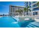 Water feature in the pool area with modern design at 301 1St S St # 3204, St Petersburg, FL 33701