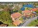 Aerial view of condo community near the water at 3833 Lighthouse Way, New Port Richey, FL 34652