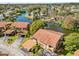 Aerial view of community and waterfront at 3833 Lighthouse Way, New Port Richey, FL 34652