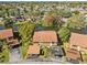 Aerial view of condo and canal at 3833 Lighthouse Way, New Port Richey, FL 34652