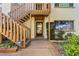 Exterior entryway with stairs and landscaping at 3833 Lighthouse Way, New Port Richey, FL 34652