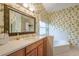 Main bathroom with a large vanity and jacuzzi tub at 4228 Spring Way Cir, Valrico, FL 33596