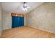 Bedroom with vaulted ceilings and bamboo flooring at 4228 Spring Way Cir, Valrico, FL 33596