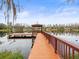 Relaxing lakefront dock and gazebo; perfect for enjoying waterfront living at 5649 Glencrest Blvd, Tampa, FL 33625