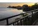 Serene sunset view over calm waters at 5700 Escondida S Blvd # 302, St Petersburg, FL 33715