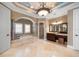 Primary bathroom with soaking tub and double vanity at 6408 Bright Bay Ct, Apollo Beach, FL 33572