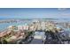 Aerial view of coastal town at 690 Island Way # 410, Clearwater Beach, FL 33767