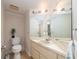 Clean condo bathroom with corner sink at 690 Island Way # 410, Clearwater Beach, FL 33767