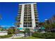 High-rise condo building with pool and grills at 690 Island Way # 410, Clearwater Beach, FL 33767