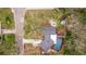 Aerial view showing home, pool, and large lot at 7000 Dr Martin Luther King Jr S St, St Petersburg, FL 33705