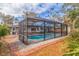 Screened-in pool with surrounding landscaping at 7000 Dr Martin Luther King Jr S St, St Petersburg, FL 33705