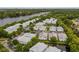 Aerial image showing community with lakefront access at 7117 E Bank Dr # 2, Tampa, FL 33617