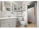 Bathroom with vanity, toilet, and shower at 1085 Indian Rocks S Rd, Largo, FL 33770