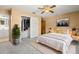 Bedroom with queen bed and built-in closet at 1085 Indian Rocks S Rd, Largo, FL 33770