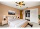 Cozy bedroom with king-size bed, closet, and modern decor at 1085 Indian Rocks S Rd, Largo, FL 33770