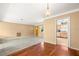 Open living and dining area with hardwood floors at 1085 Indian Rocks S Rd, Largo, FL 33770