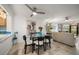 Condo dining area with glass table and seating for four at 12300 Vonn Rd # 6101, Largo, FL 33774