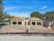 Under construction duplex with attached garages, from aerial view at 126 Ricardo Ne Way, St Petersburg, FL 33704