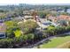 Aerial view of new construction home near golf course at 126 Ricardo Ne Way, St Petersburg, FL 33704