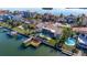 Waterfront property with private dock, pool, and boat lifts at 127 Sands Point Dr, Tierra Verde, FL 33715