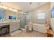 Luxurious bathroom with soaking tub and walk-in shower at 127 Sands Point Dr, Tierra Verde, FL 33715