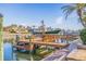 Private boat dock offering convenient water access at 127 Sands Point Dr, Tierra Verde, FL 33715