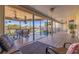 Deck with water views and patio furniture at 127 Sands Point Dr, Tierra Verde, FL 33715