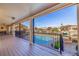 Deck overlooking pool and canal at 127 Sands Point Dr, Tierra Verde, FL 33715