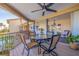 Deck with outdoor dining furniture at 127 Sands Point Dr, Tierra Verde, FL 33715