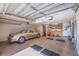Two-car garage with extra storage space at 127 Sands Point Dr, Tierra Verde, FL 33715