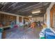 Large garage, plenty of room for storage and water toys at 127 Sands Point Dr, Tierra Verde, FL 33715