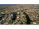 Aerial view of waterfront community with single-Gathering homes at 1290 Cambridge Dr, Venice, FL 34293