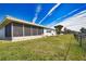 House exterior showcasing screened lanai and landscaping at 1290 Cambridge Dr, Venice, FL 34293