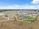 Aerial view of community park and homes at 14786 Horse Trot Rd, Lithia, FL 33547