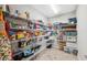 Well-organized pantry with ample shelving for storage at 14786 Horse Trot Rd, Lithia, FL 33547