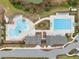 Resort-style pools with lap lanes and a leisure pool at 14786 Horse Trot Rd, Lithia, FL 33547