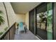 Peaceful balcony with lounge chair and water views at 1600 Gulf Blvd # 417, Clearwater Beach, FL 33767