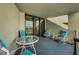 Relaxing balcony featuring a glass-top table and chairs at 1600 Gulf Blvd # 417, Clearwater Beach, FL 33767
