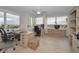 Bright home office with built-in shelving and water views at 1600 Gulf Blvd # 417, Clearwater Beach, FL 33767