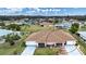 Bird's-eye view of a home and its surroundings at 1613 Faxton Dr, Sun City Center, FL 33573